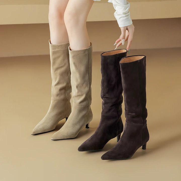 Marcona Suede Knee Boots