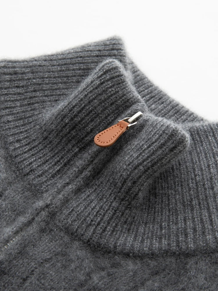 Claudette Cashmere Quarter Zip