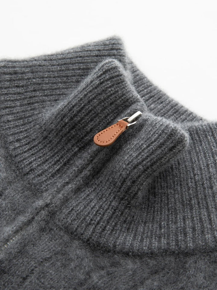 Claudette Cashmere Quarter Zip