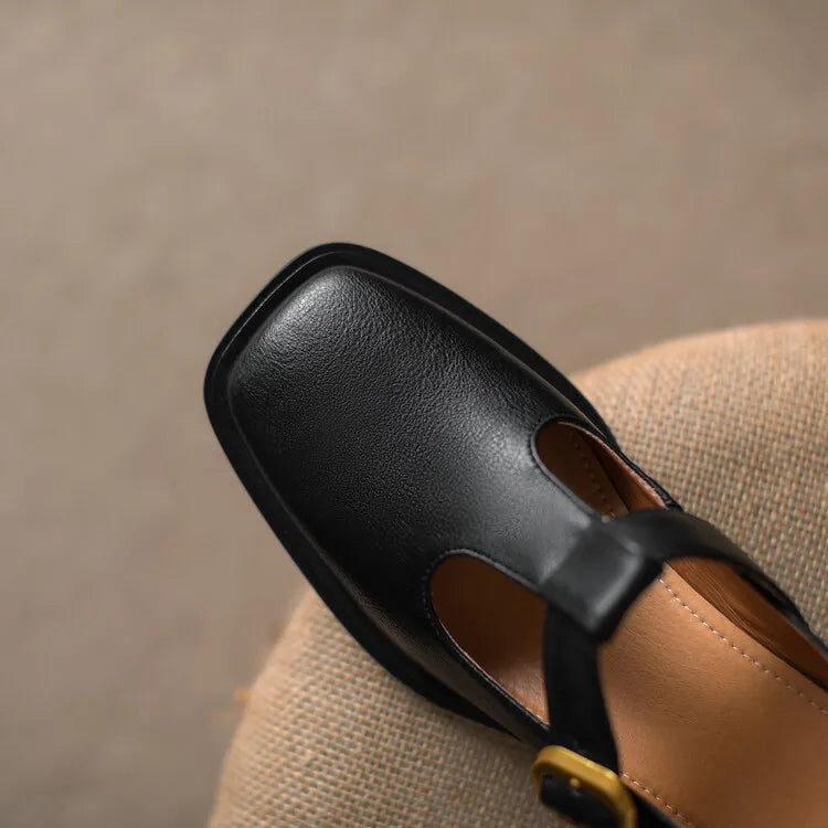 Emelina Square Toe Mary Janes