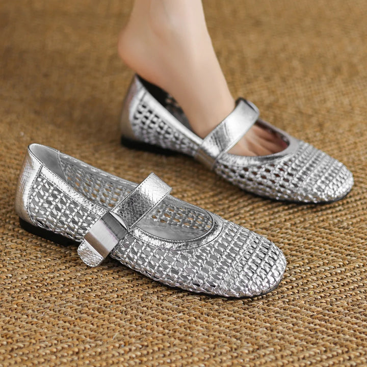 Intreccio Woven Mary Jane Flats