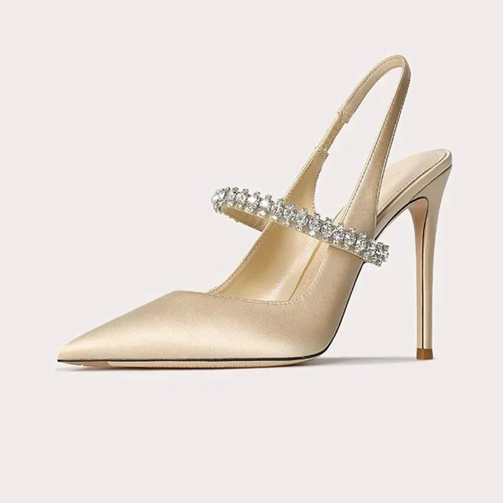 Stellina Crystal Strap Slingbacks