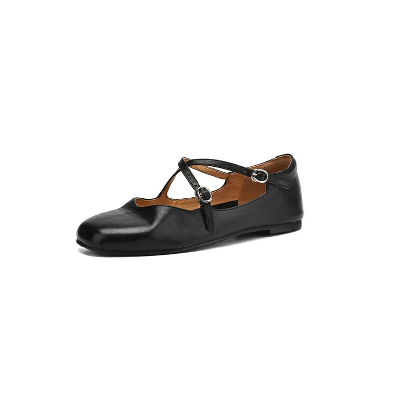 Valenza Leather Flats