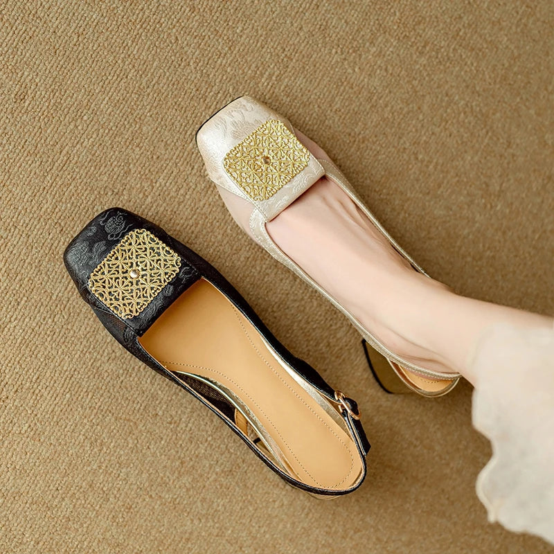 Veronese Mesh Slingback Heels