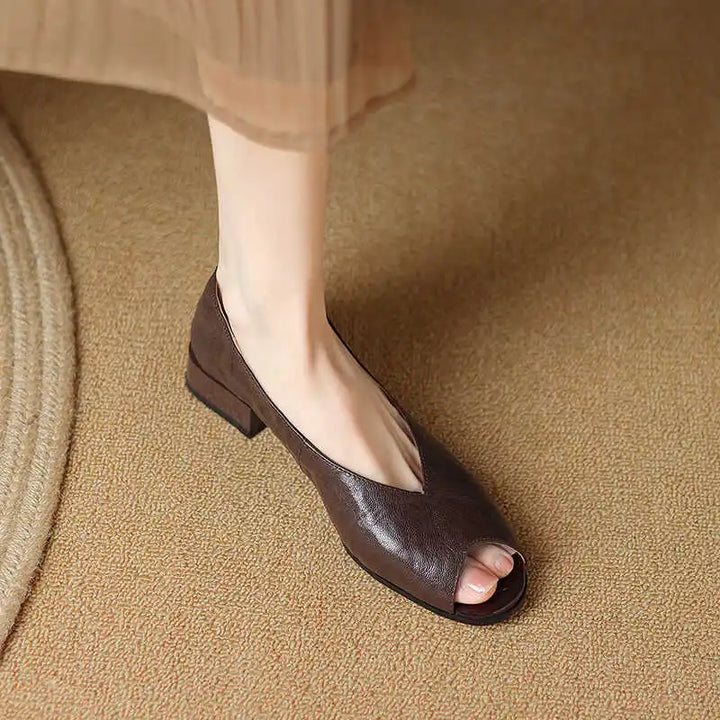 Lunette Peep-Toe Pumps