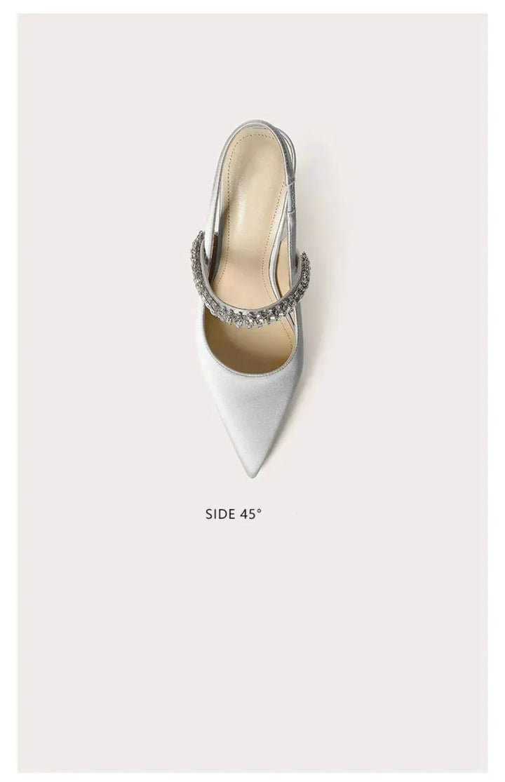 Stellina Crystal Strap Slingbacks