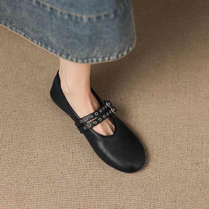 Valentina Buckle Flats