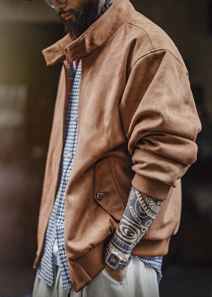 Mercer Suede Harrington Jacket