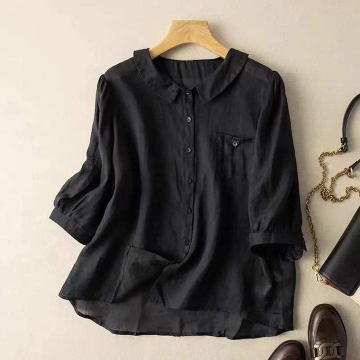 Marigold Linen Blouse