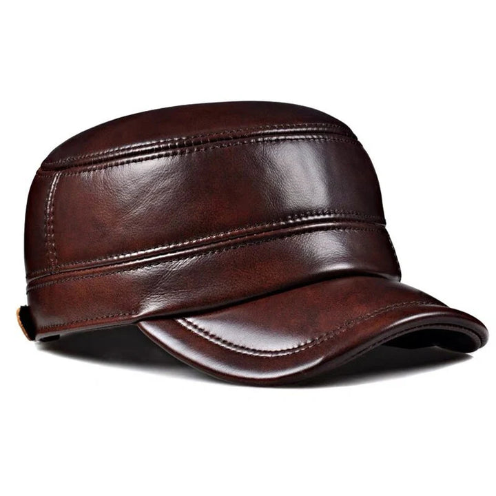 Oldridge Leather Cadet Cap