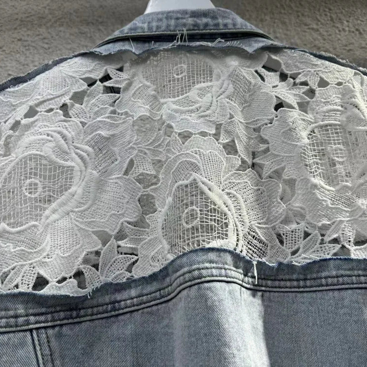 Luciana Lace Denim Jacket