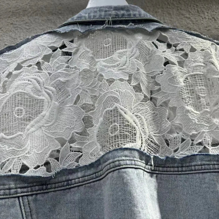 Luciana Lace Denim Jacket