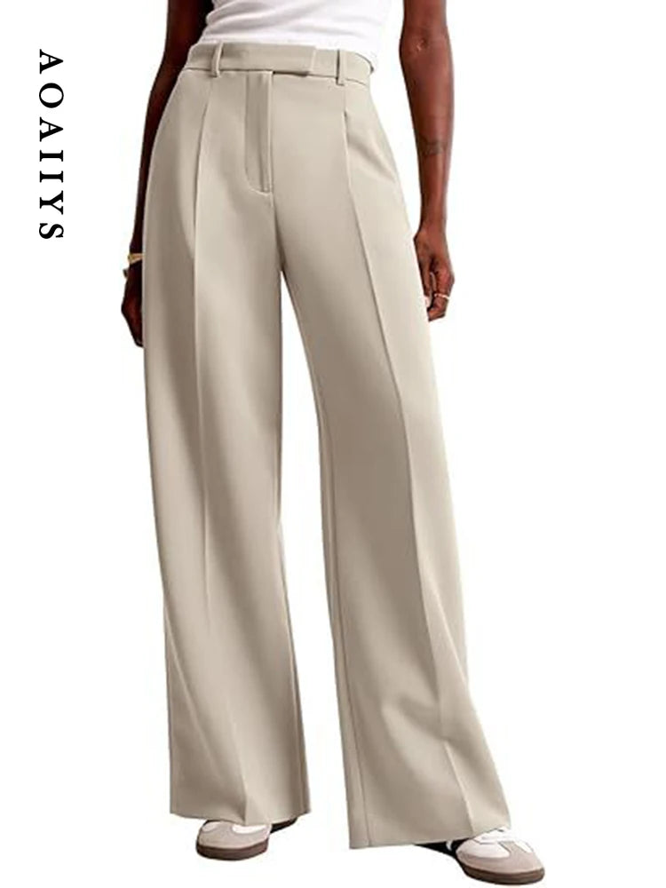 Pieghetta Pleated Wide-Leg Trousers