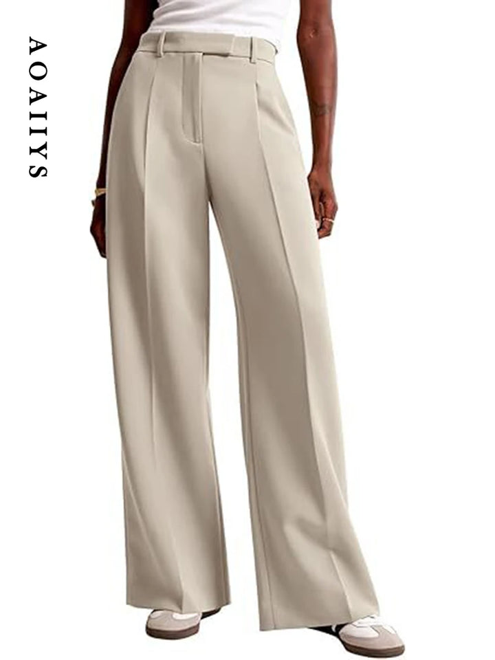 Pieghetta Pleated Wide-Leg Trousers
