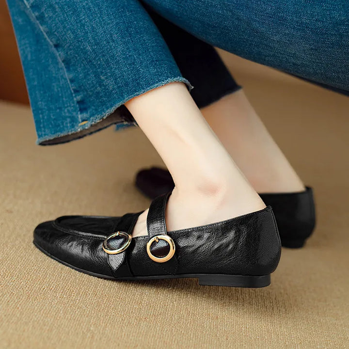 Fiora Buckle Flats