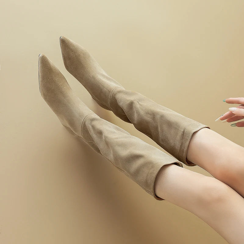 Marcona Suede Knee Boots