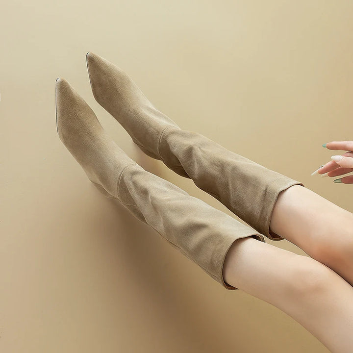 Marcona Suede Knee Boots