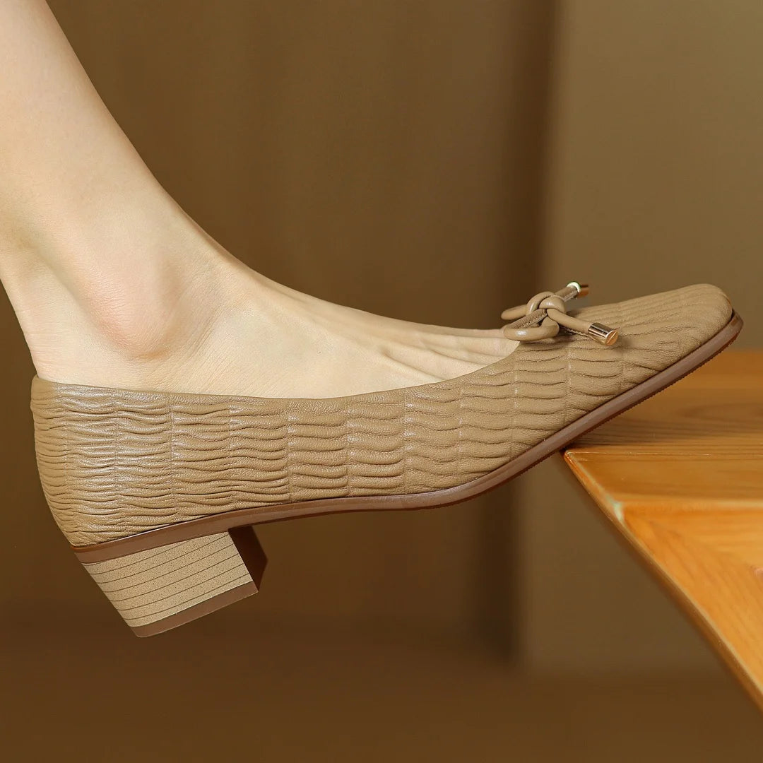 Carrara Ridged Leather Shoes
