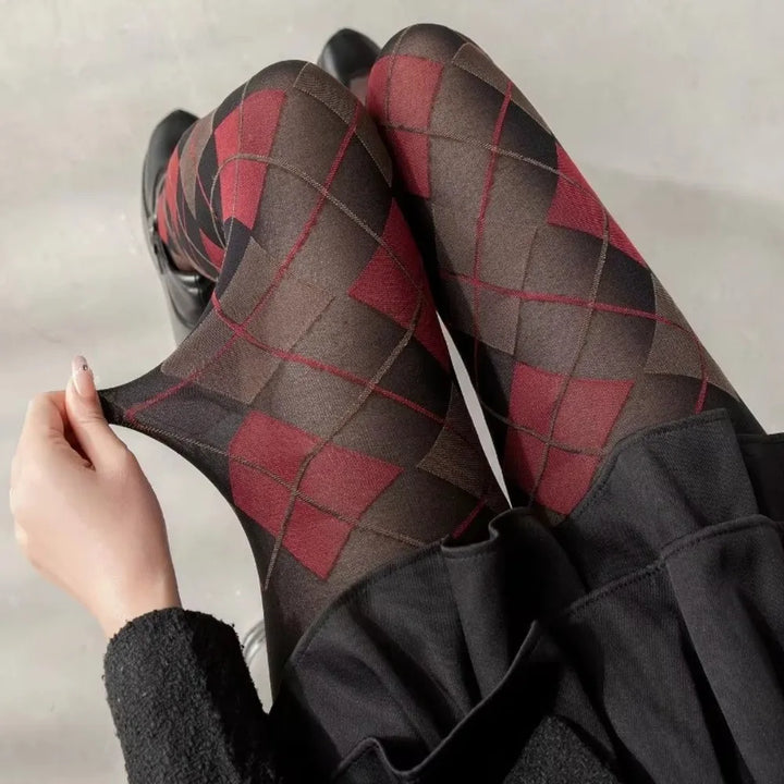 Aurora Plaid Pantyhose