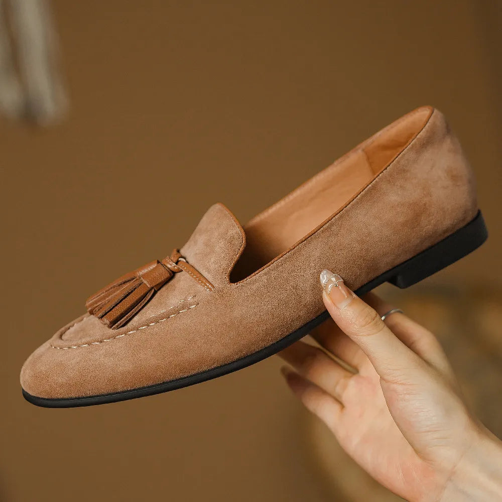 Sorrento Tassel Suede Loafers
