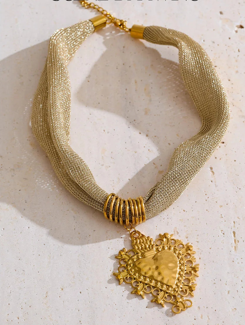 Aurelia Woven Chain Necklace