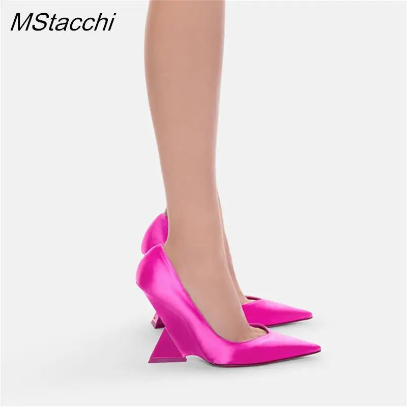 Piramide Sculpted Heel Pumps