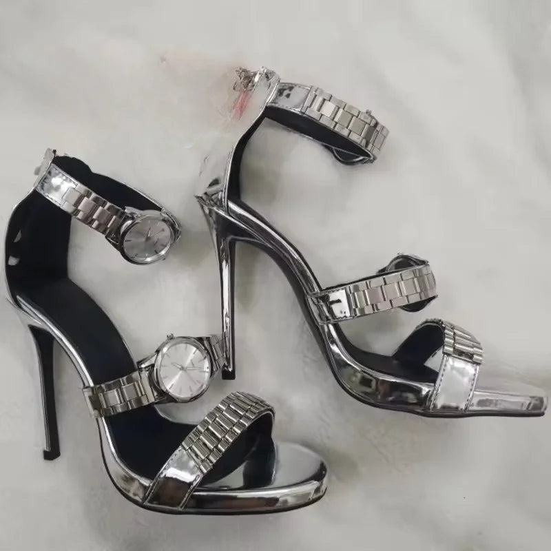 Orologio Watch-Strap Stiletto Sandals
