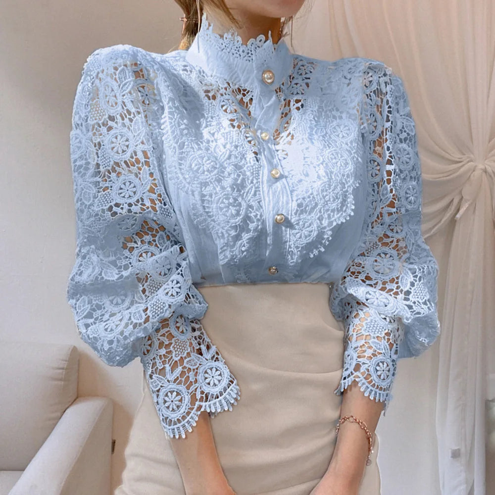 Colette Guipure Lace Blouse