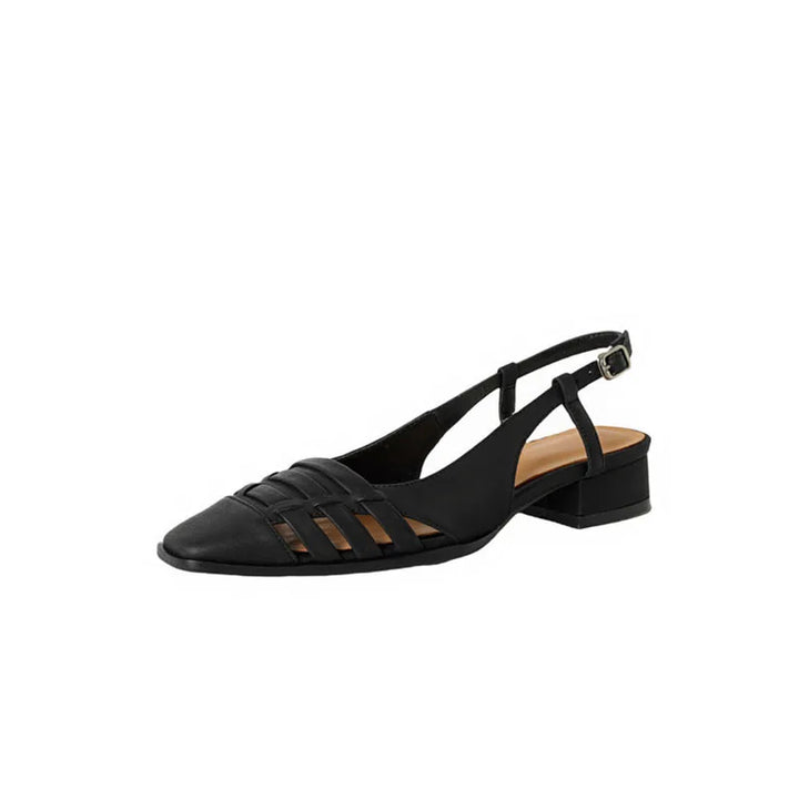 Gabbietta Caged Leather Slingbacks