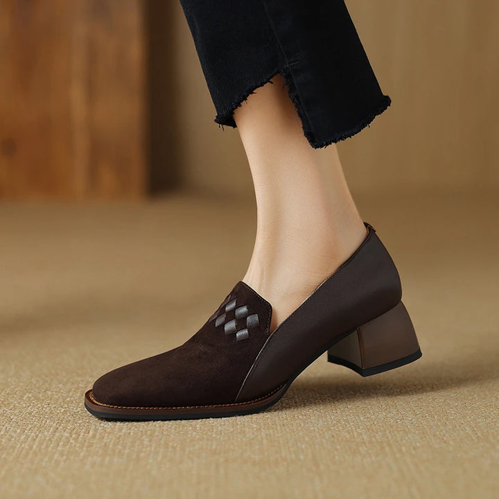 Calviera Leather Pumps