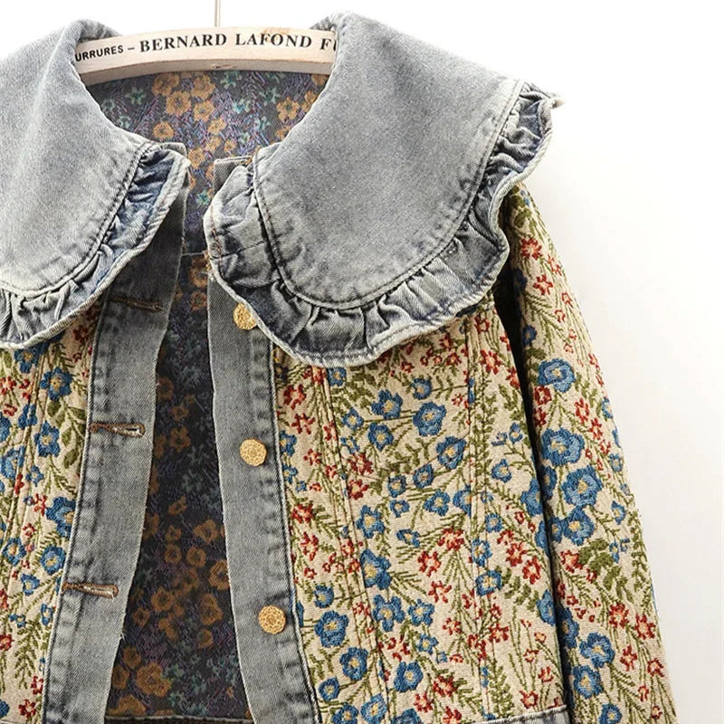 Giardino Jacquard Denim Jacket