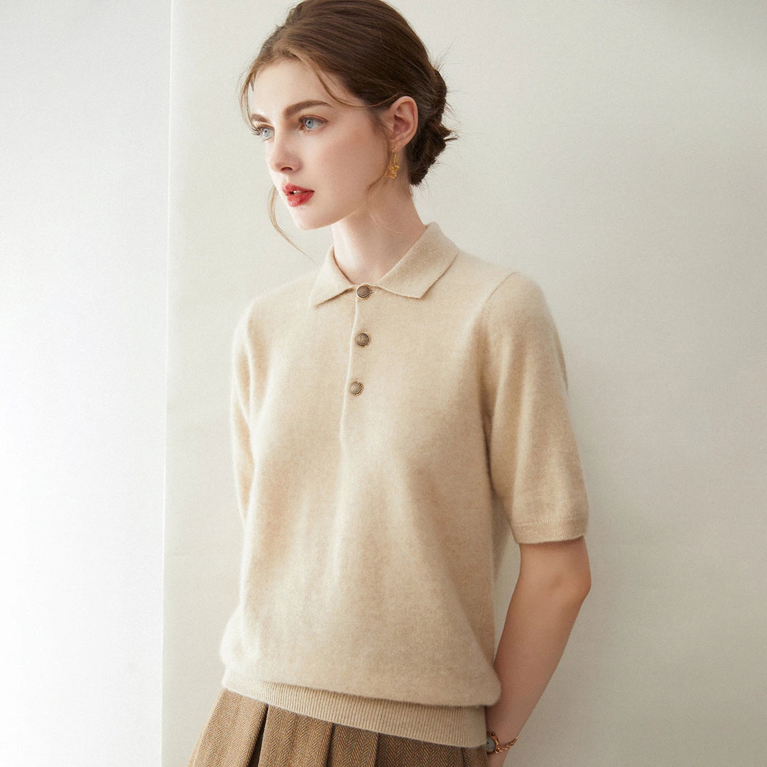 Claudette Cashmere Polo