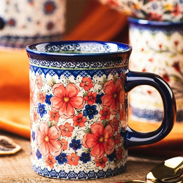 Bavaria 4 Pc Floral Mug Set