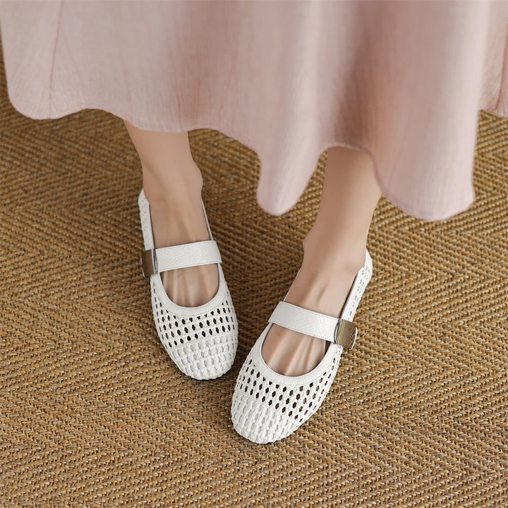 Intreccio Woven Mary Jane Flats
