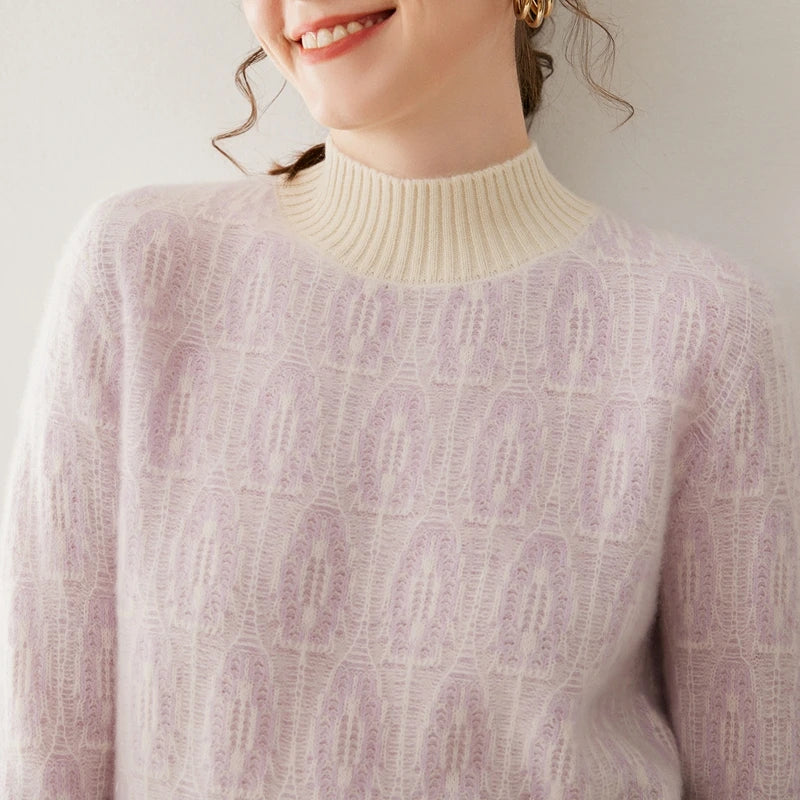 Cashmere Dream Jacquard Sweater