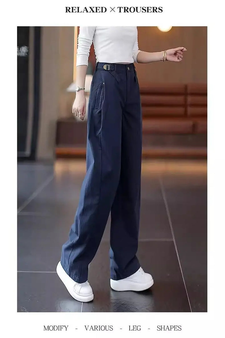 Salerno Wrap-Front Wide-Leg Trousers
