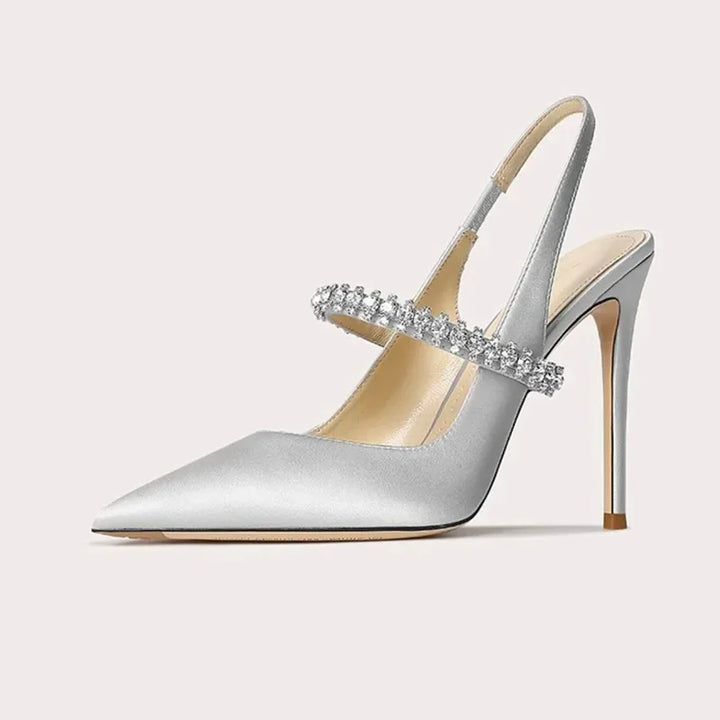 Stellina Crystal Strap Slingbacks