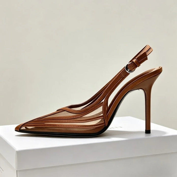 Velino Mesh Slingback Pumps