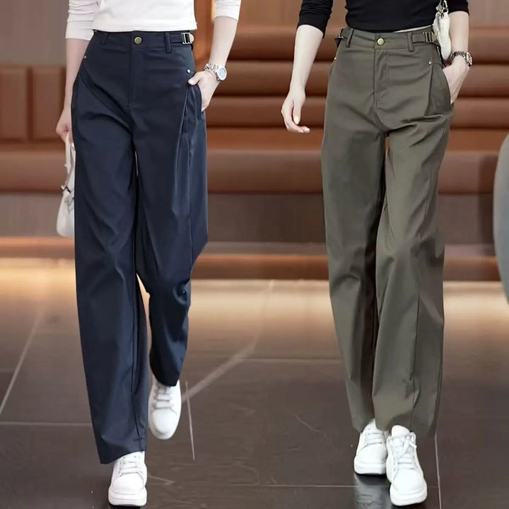 Salerno Wrap-Front Wide-Leg Trousers