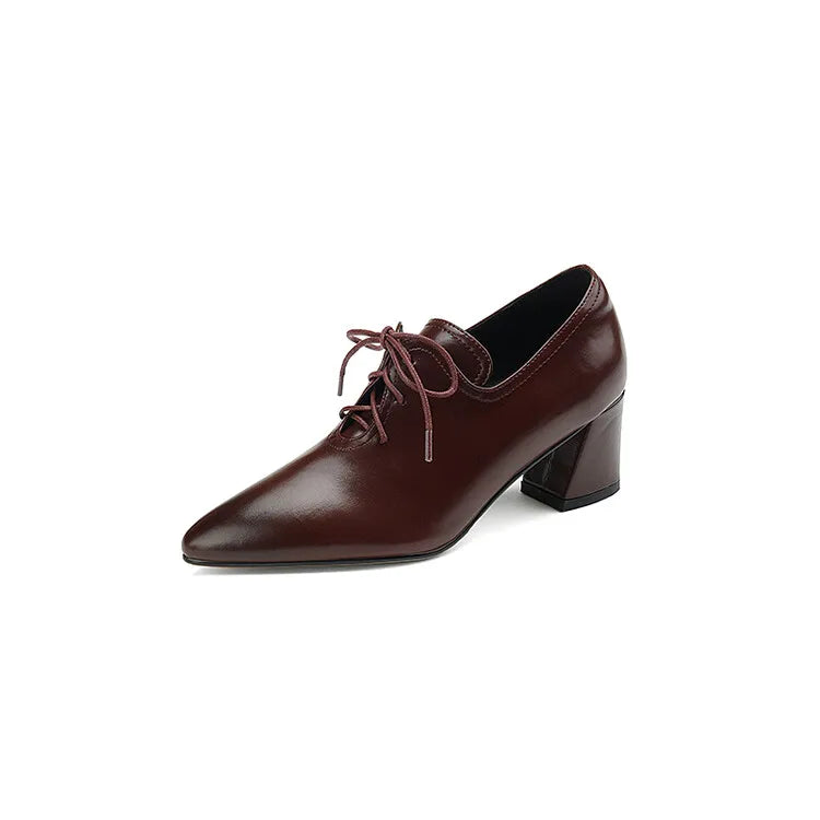 Alessandra Split Leather Pumps