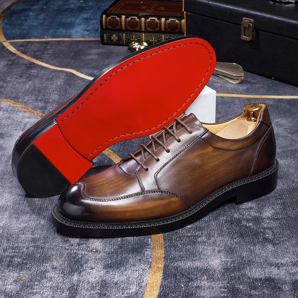 Galleria Apron-Toe Derby Shoes