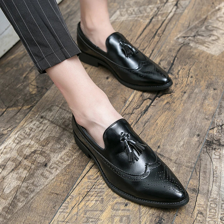 Bramwell Leather Tassel Loafers
