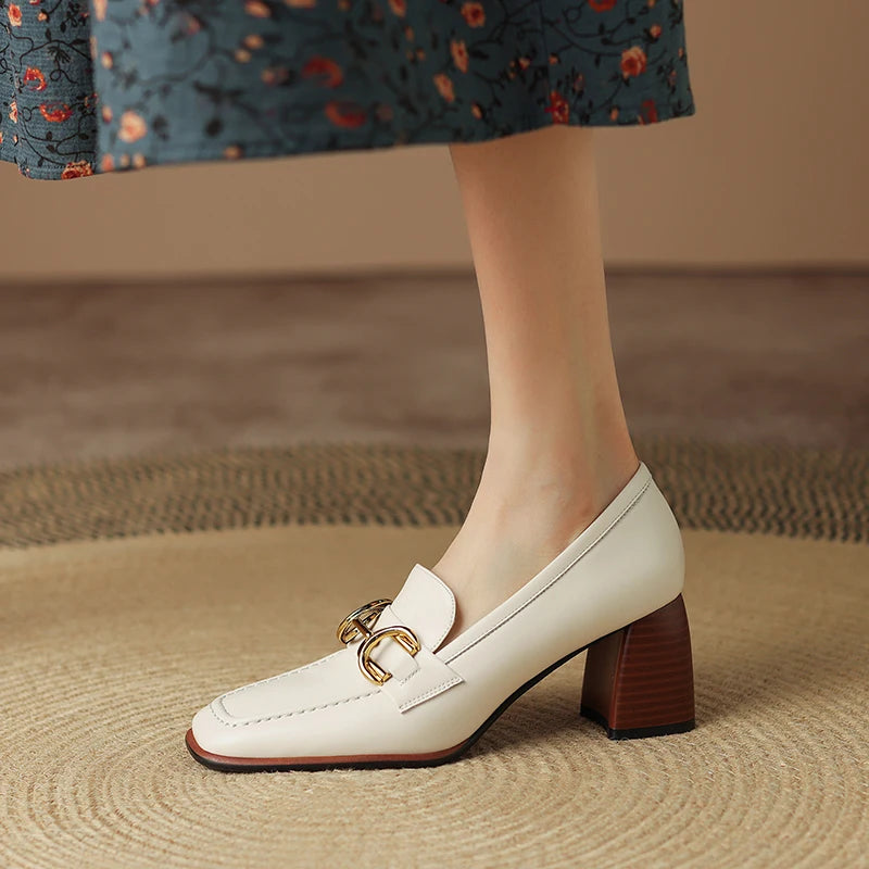 Brielle Leather Pumps