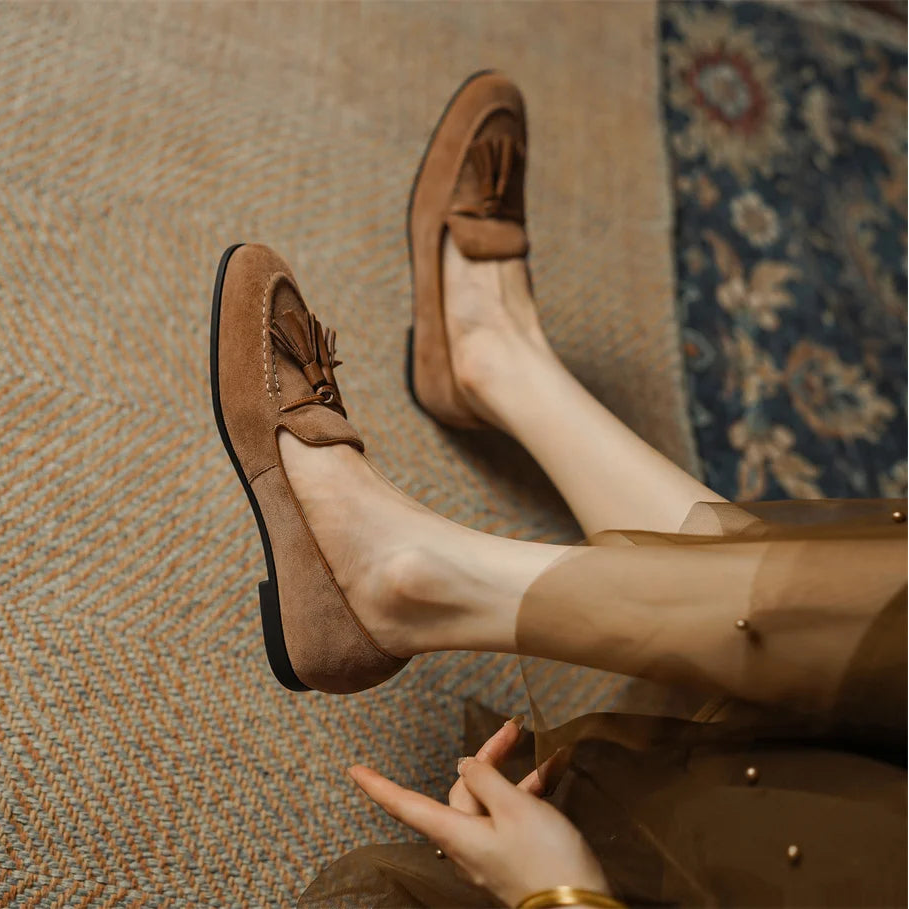 Sorrento Tassel Suede Loafers