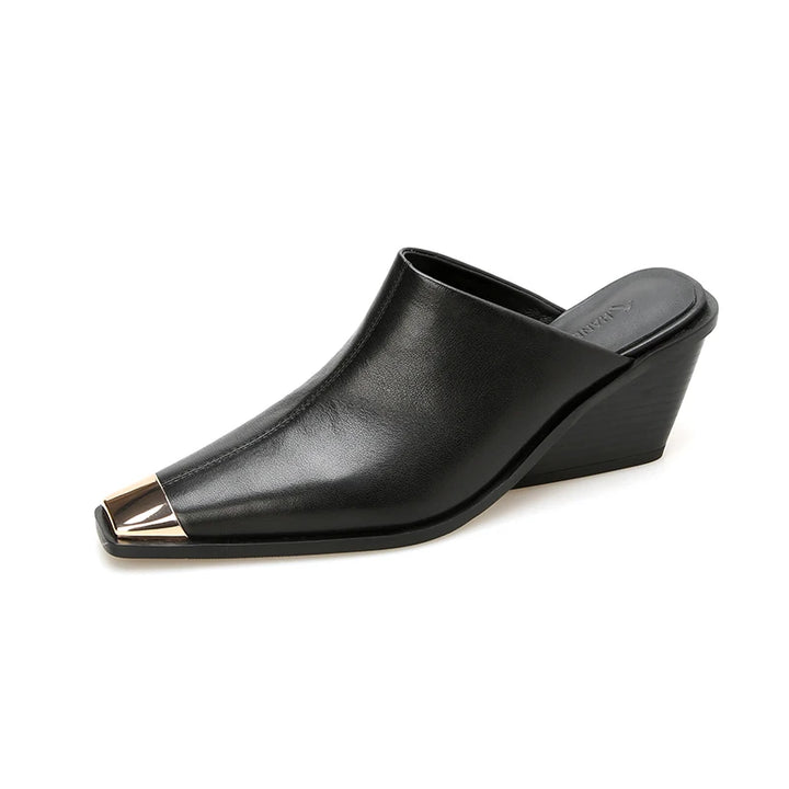 Vionette Leather Mules