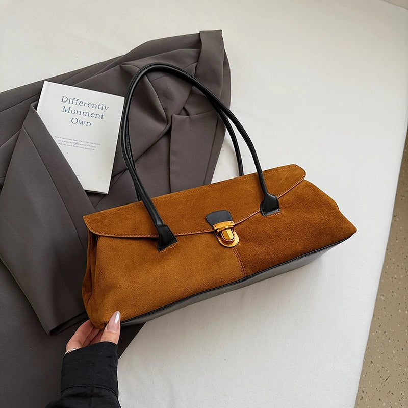 Marrow Suede Shoulder Bag