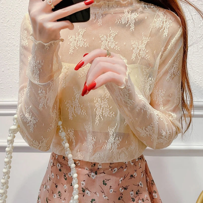 Vesper Sheer Lace Blouse