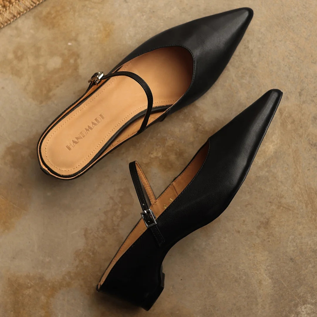 Avina Leather Mules