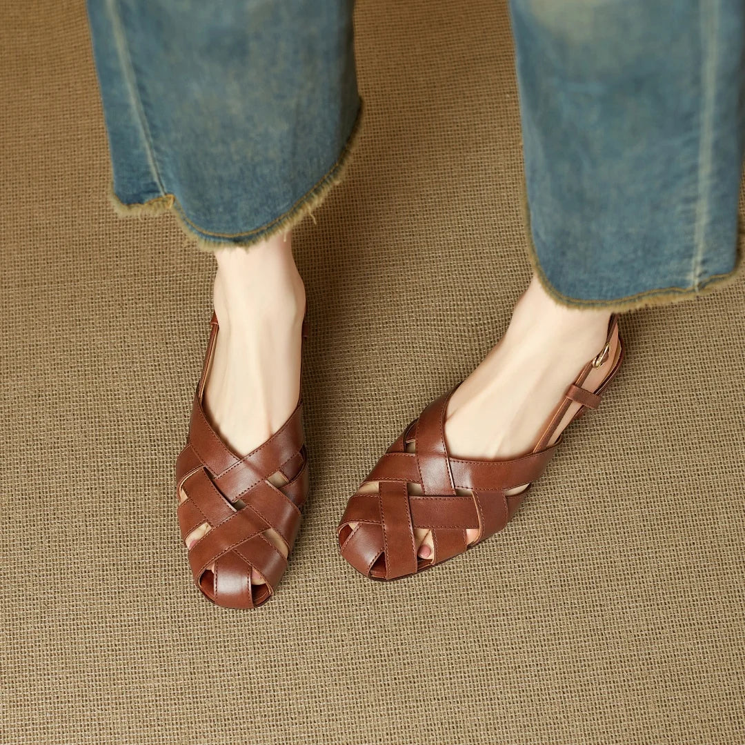 Tressa Woven Slingbacks