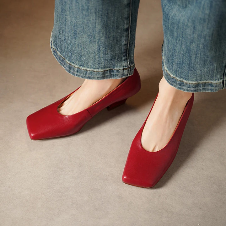 Portia Square Toe Pumps